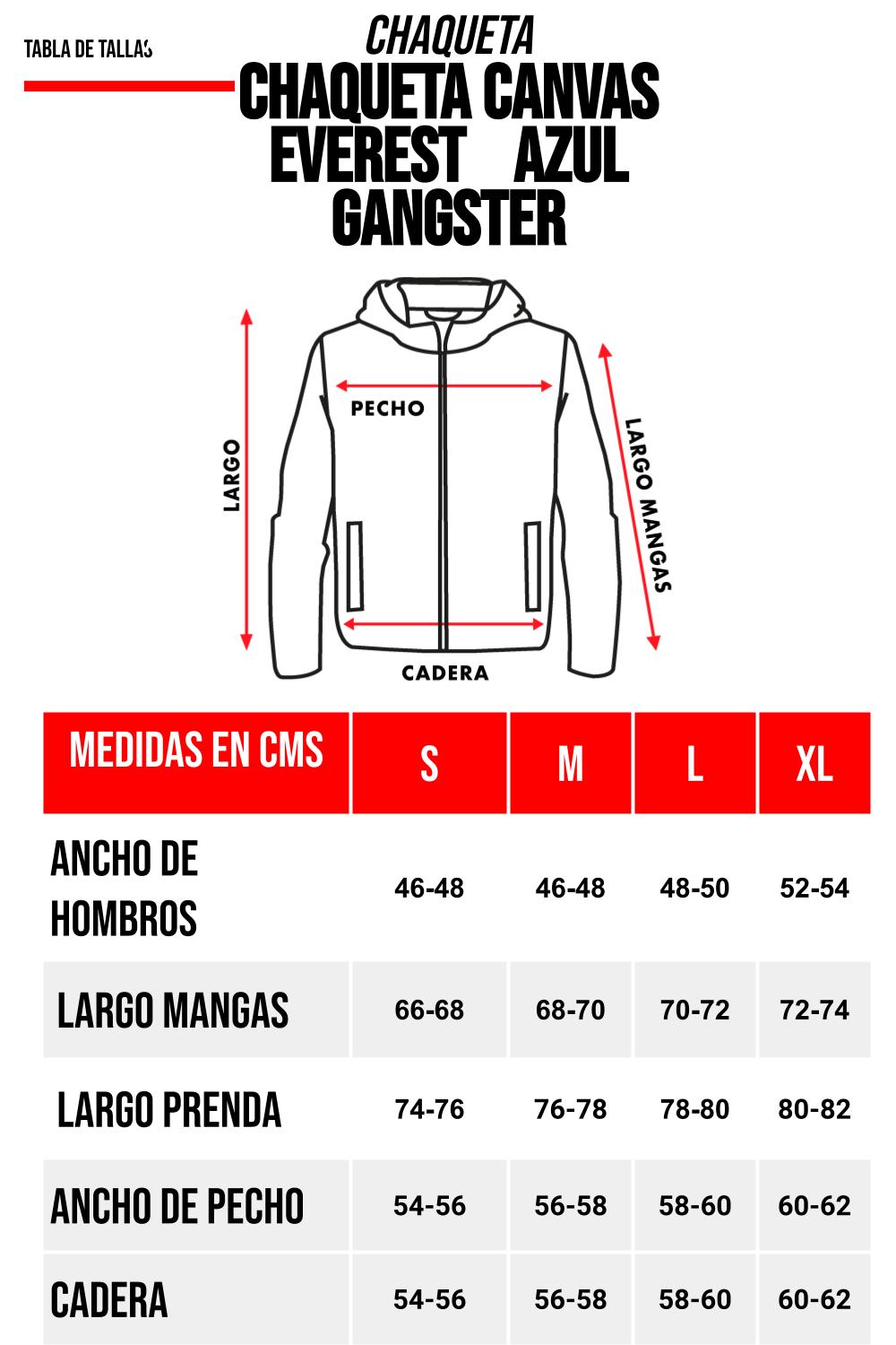 Chaqueta Canvas Everest Azul Gangster