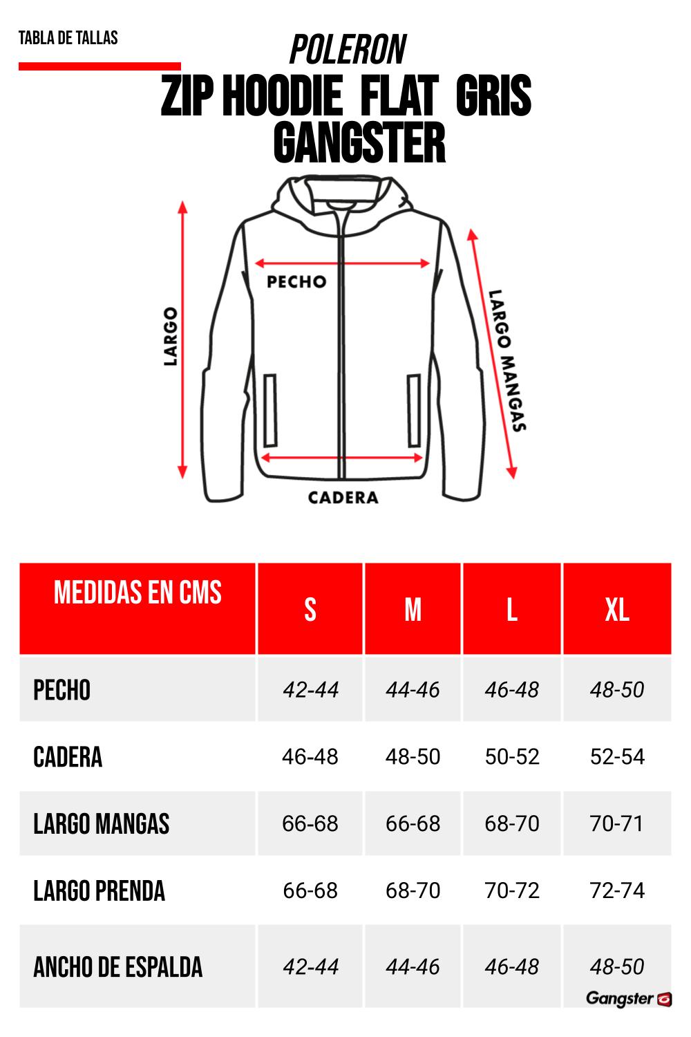 Poleron Full Zipper Cozy Gris Gangster