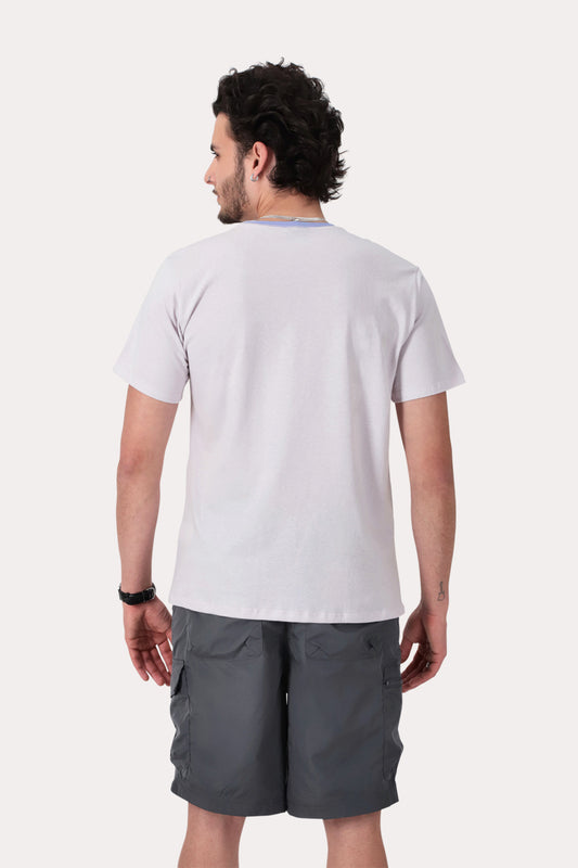 Polera Mc Basica Hills Morado Melange