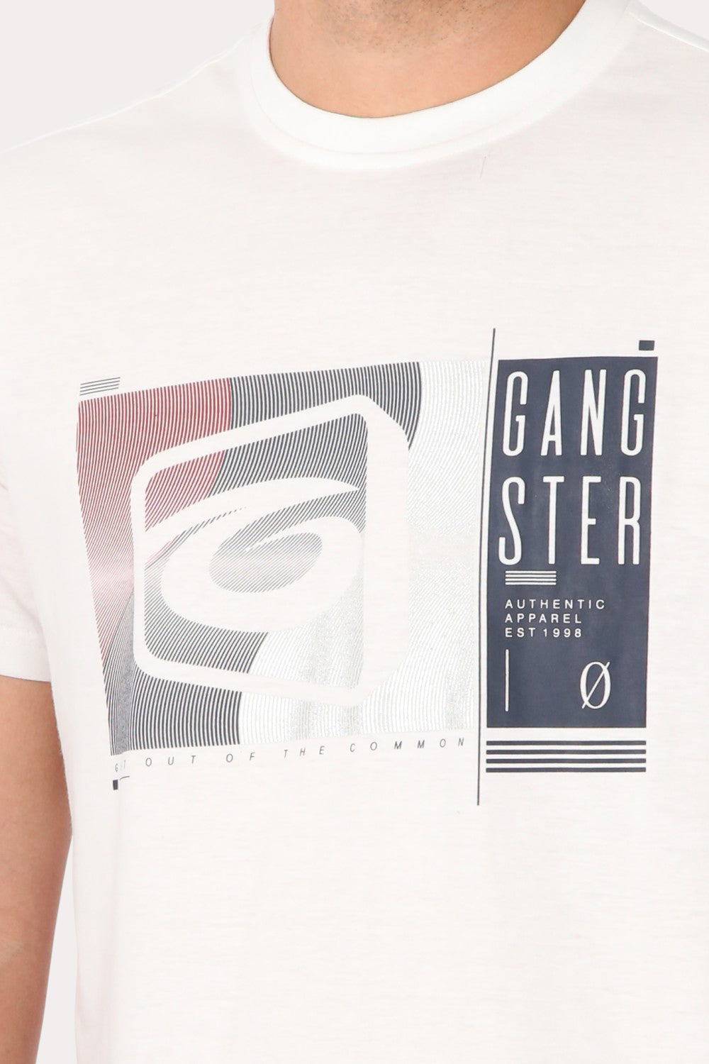 Polera Mc Básica Saco Blanco Gangster