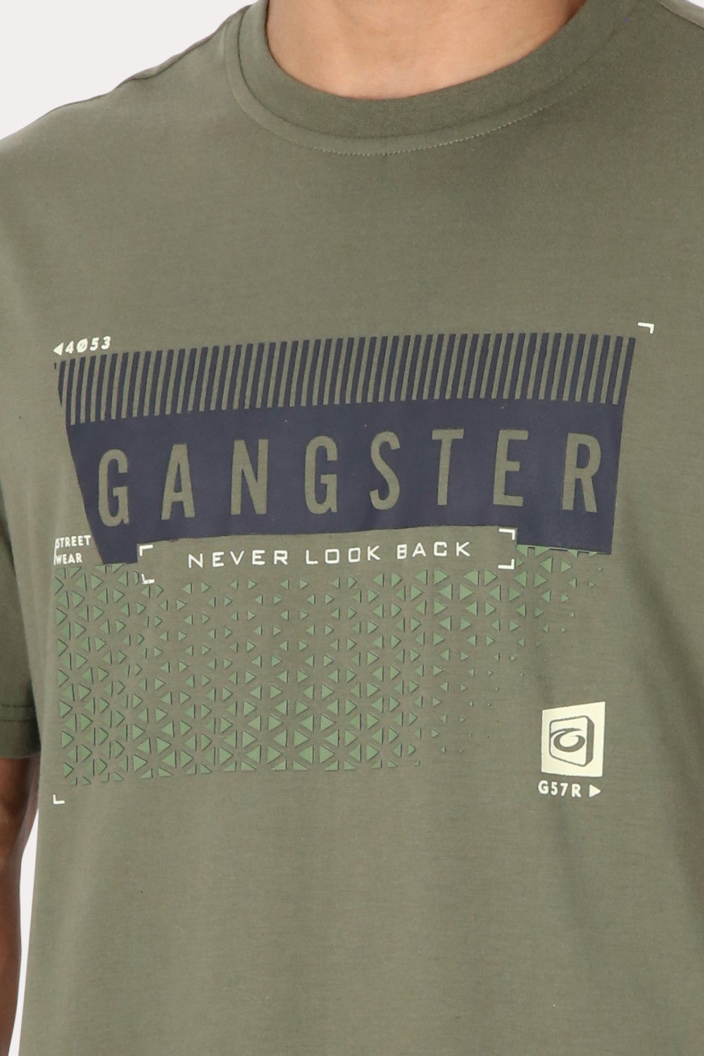 Polera Mc Básica Maragogi Verde Gangster