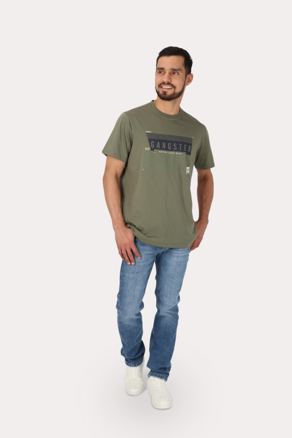 Polera Mc Básica Maragogi Verde Gangster
