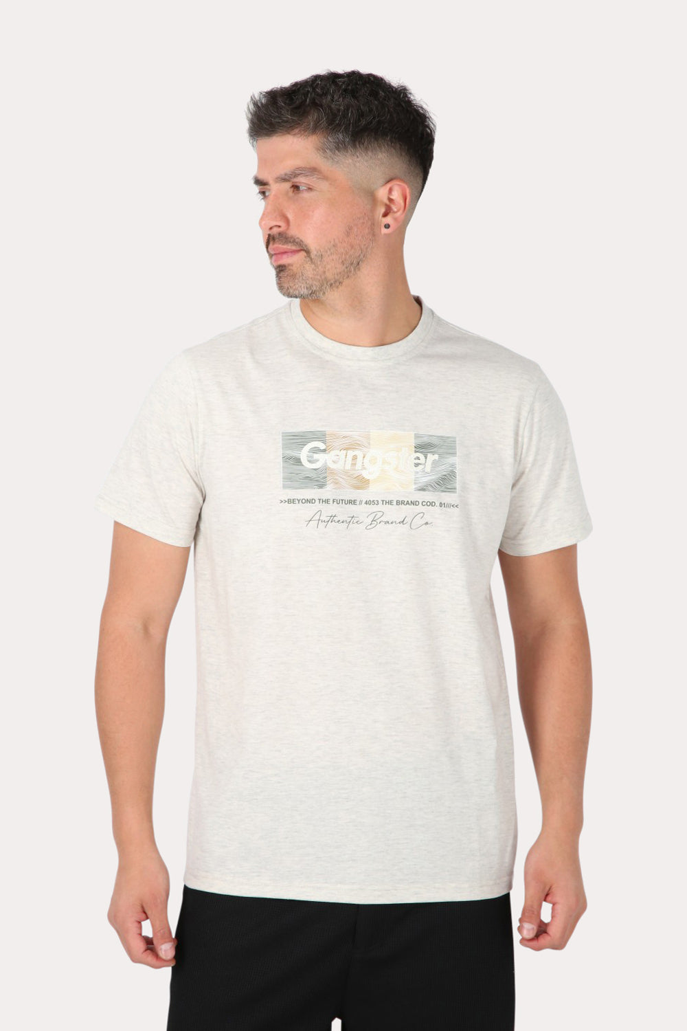 Polera Mc Básica Cumbuco Gris Gangster