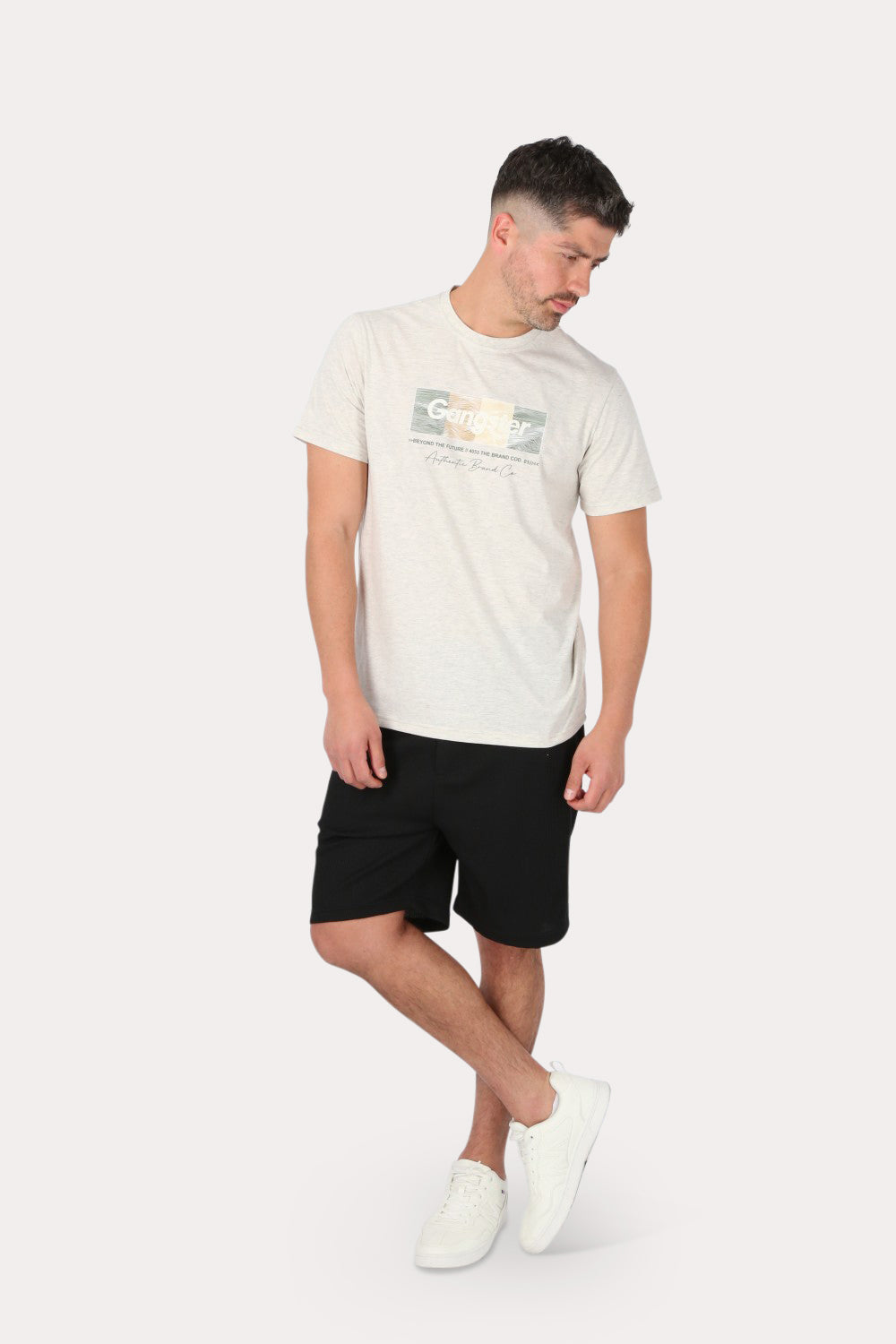 Polera Mc Básica Cumbuco Gris Gangster