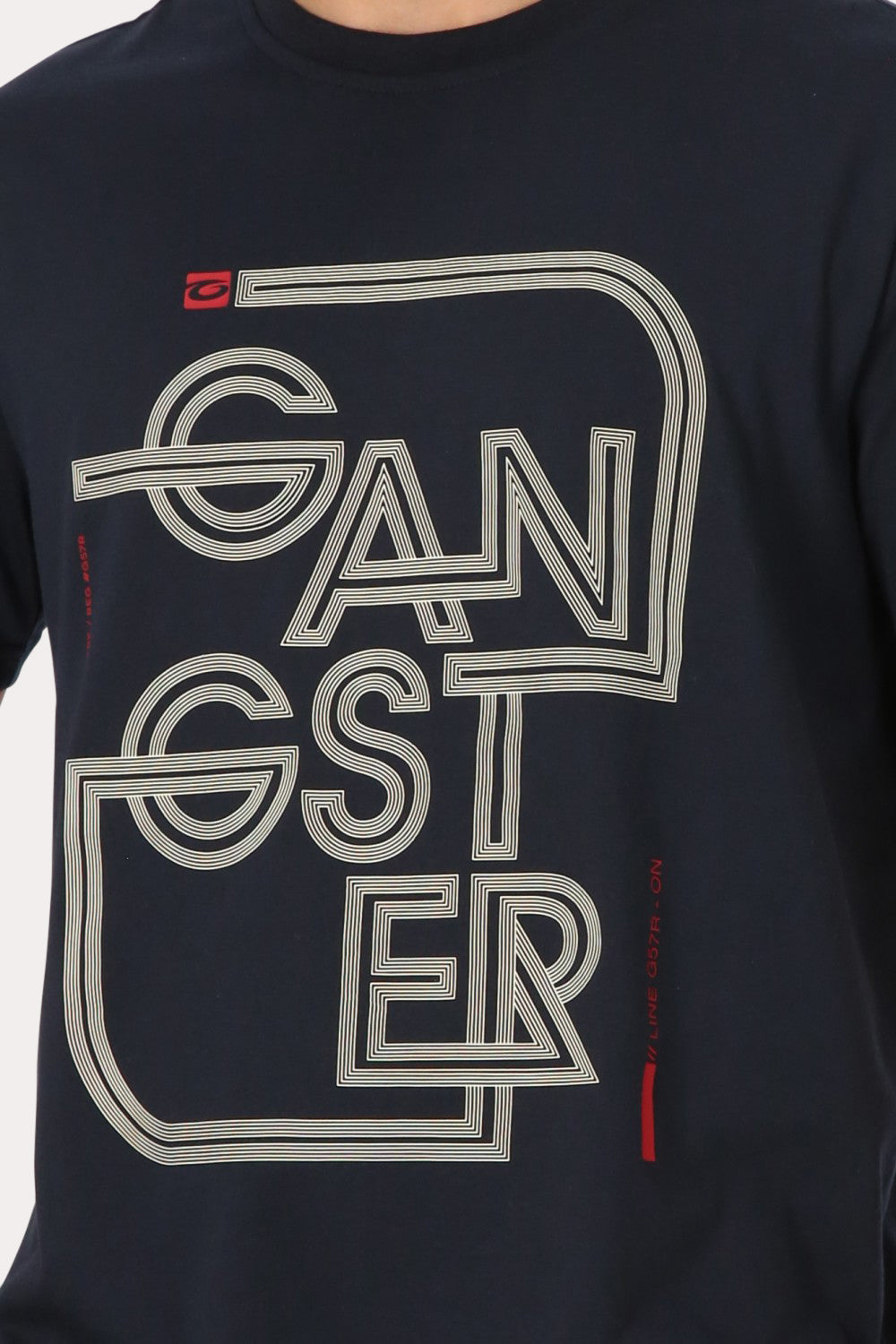 Polera Mc Básica Atalaia Azul Gangster