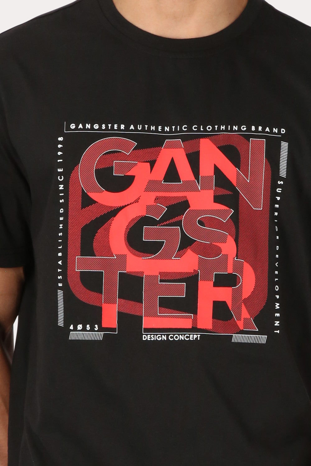 Polera Mc Básica Forte Negro Gangster
