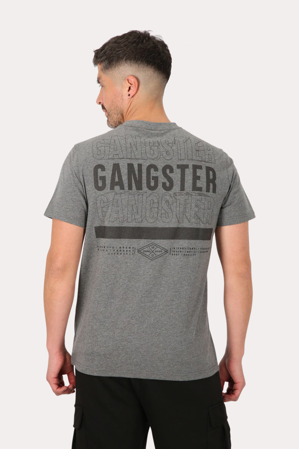 Polera Mc Básica Arpoa Gris Gangster