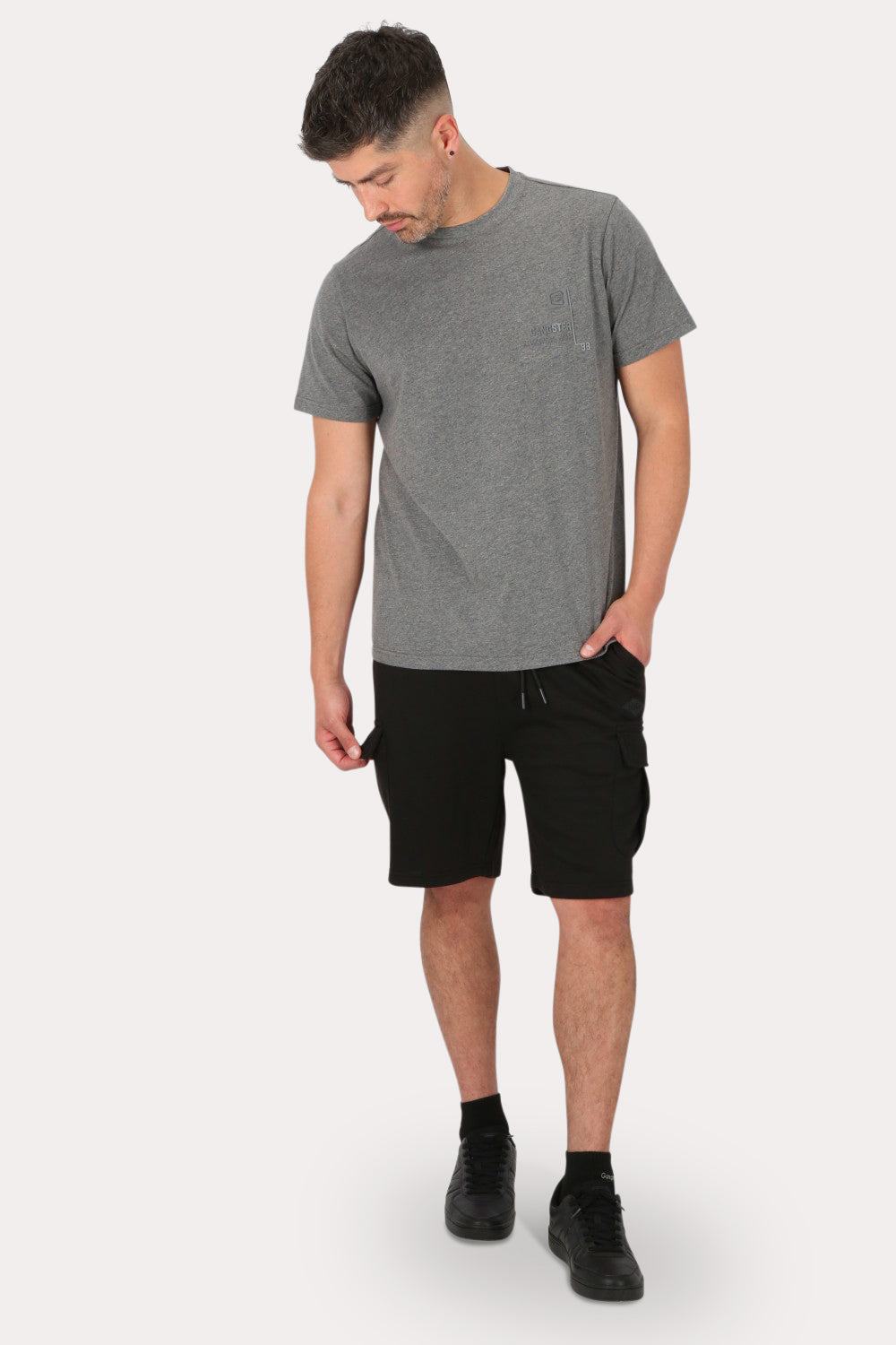 Polera Mc Básica Arpoa Gris Gangster