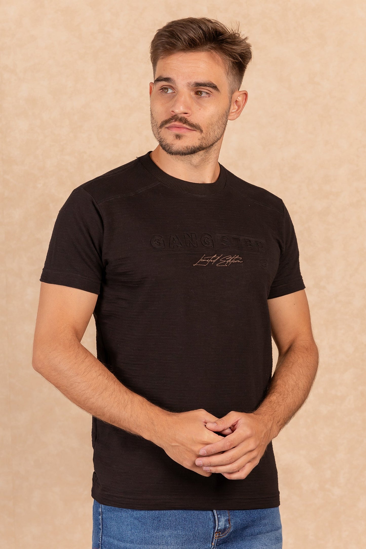 Polera Mc Especial Belem Negro Gangster