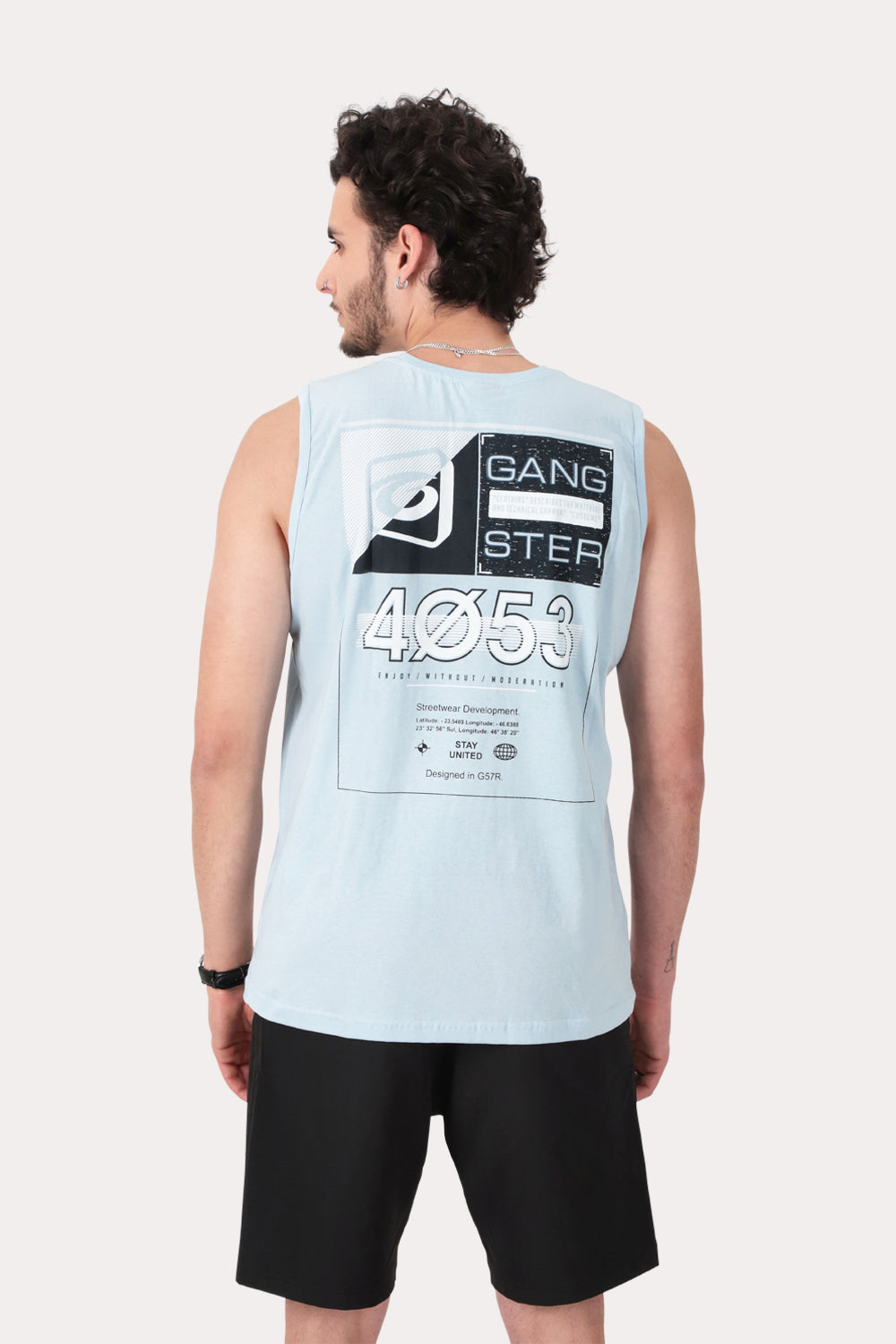 Polera Sm United Celeste Gangster