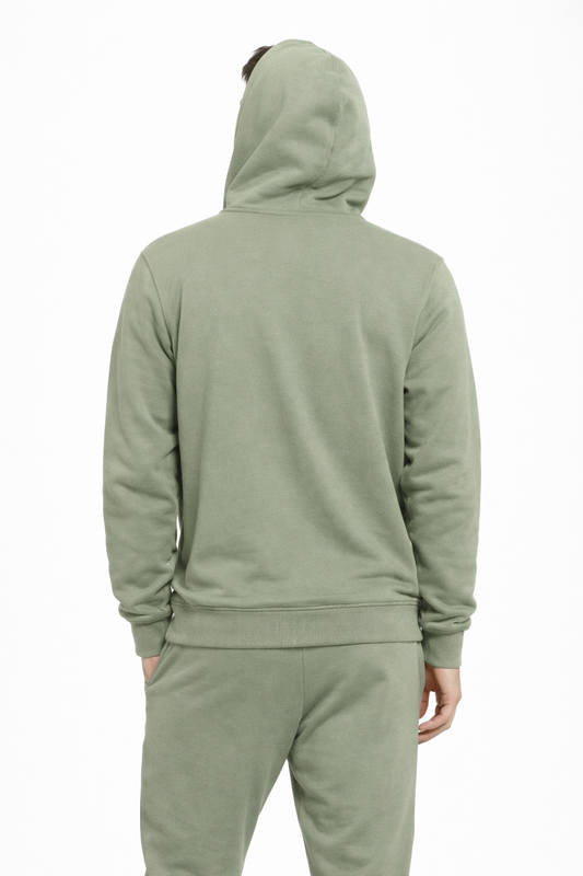 Poleron Fullzipper Step Verde Oliva