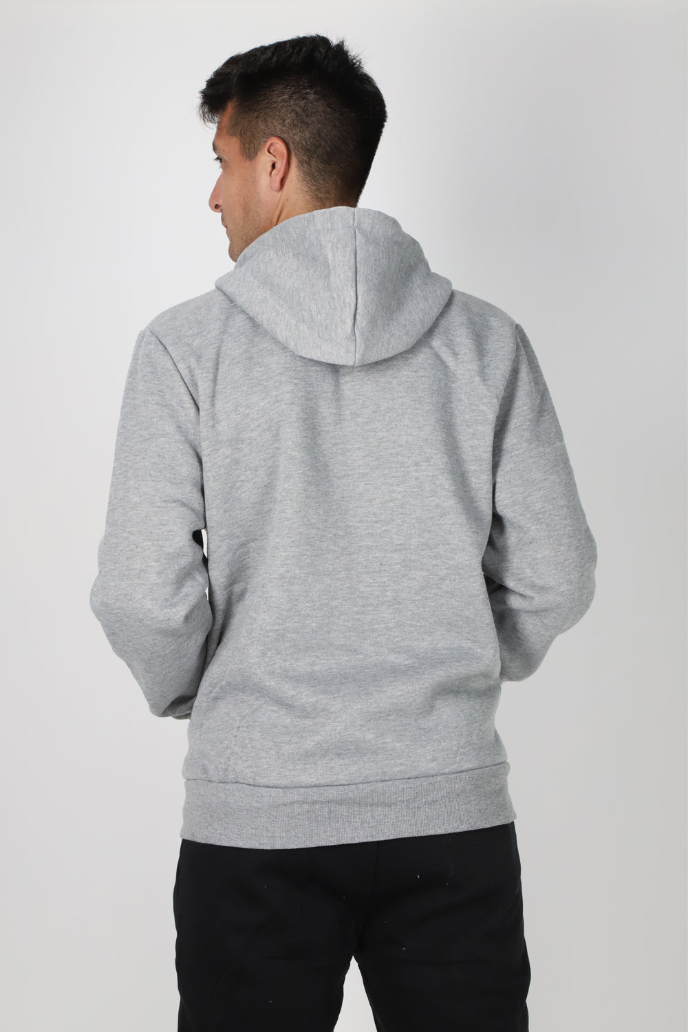 Poleron Full Zipper Cozy Gris Gangster