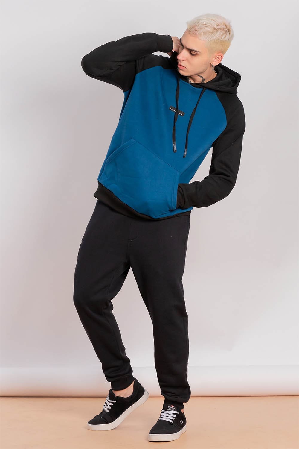 Polerón Hoodie Fleece Everyday Azul Gangster