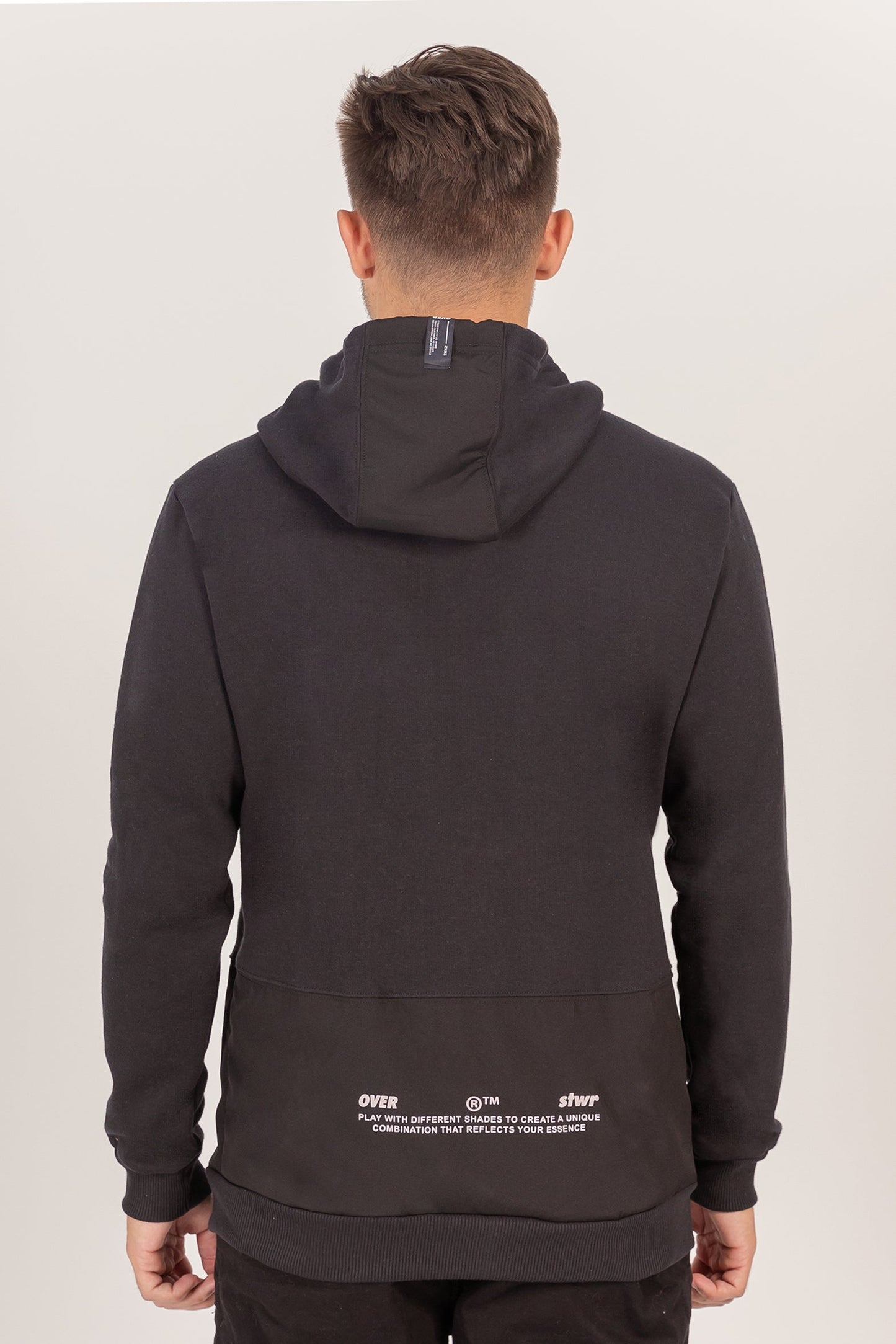 Poleron Full Zipper Fleece Titan Negro Overcore