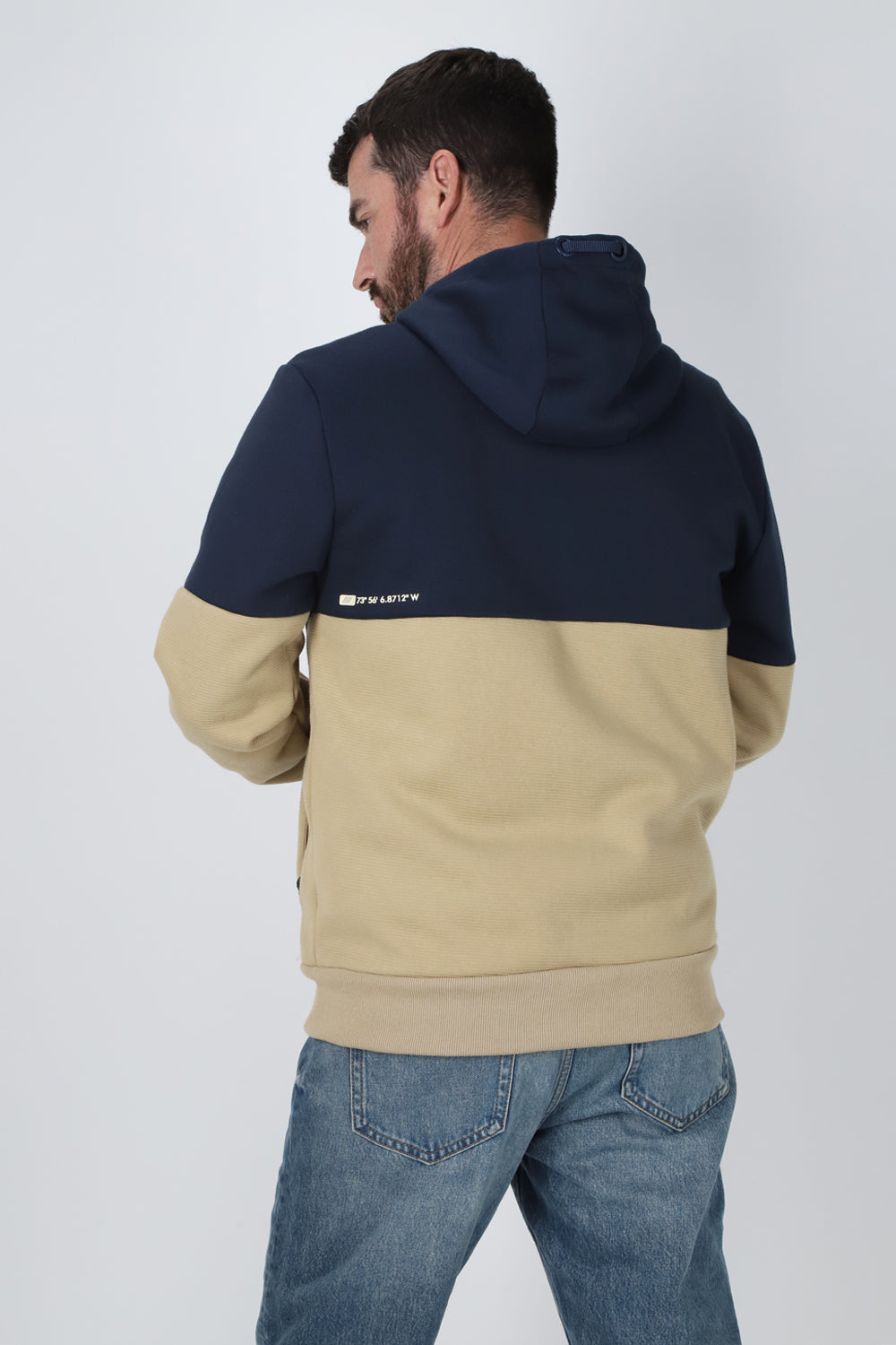 Poleron Full Zipper Clever Azul Gangster