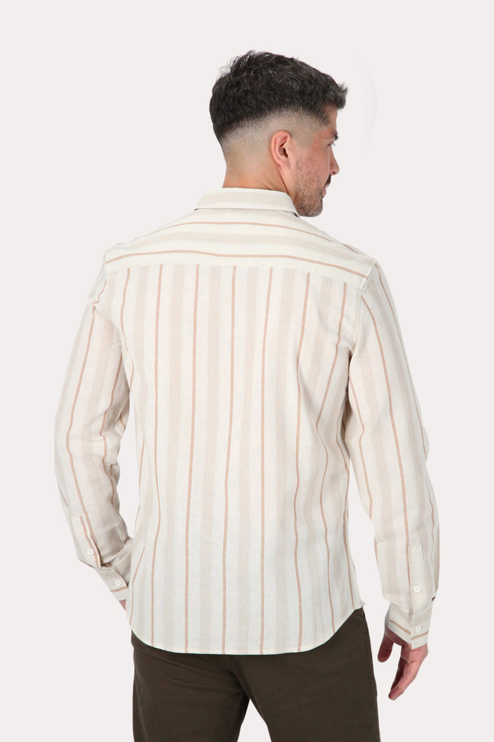 Camisa ML Fake Linho Cactos Blanco Gangster
