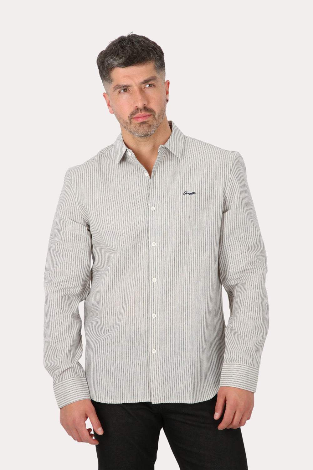 Camisa ML Fake Linho Araru Blanco Gangster