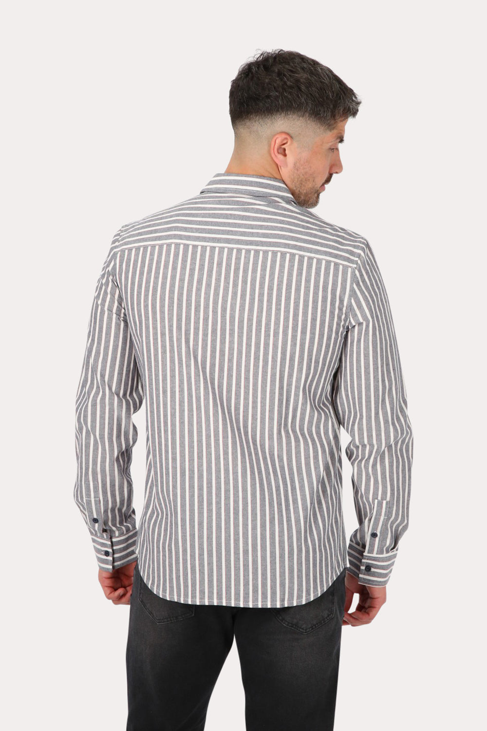 Camisa ML Fake Linho Buriti Azul Gangster