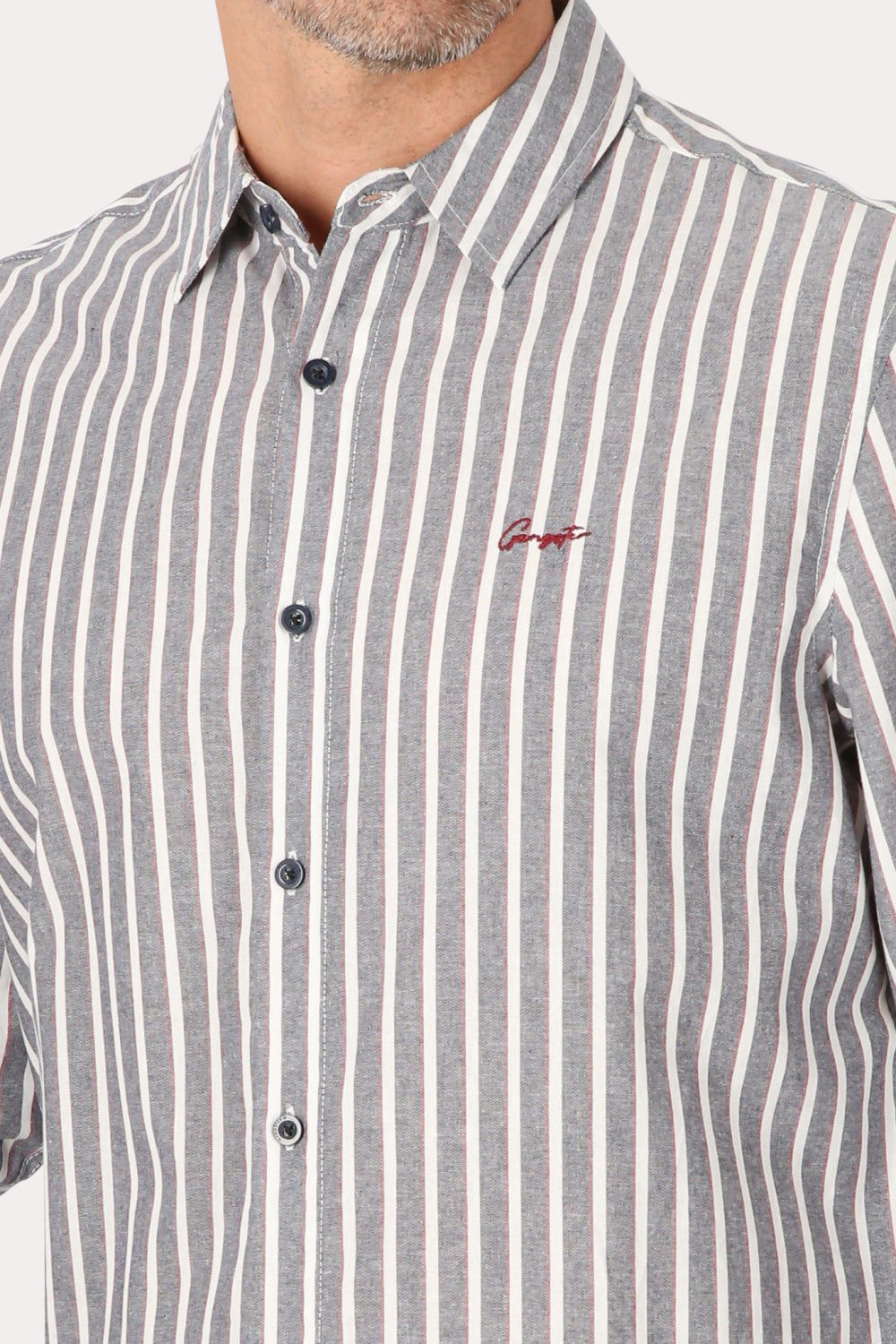 Camisa ML Fake Linho Buriti Azul Gangster