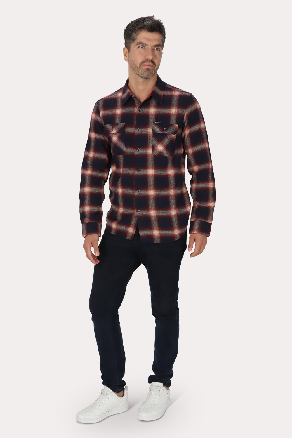 Camisa Ml Franela Braven Azul Marino Gangster