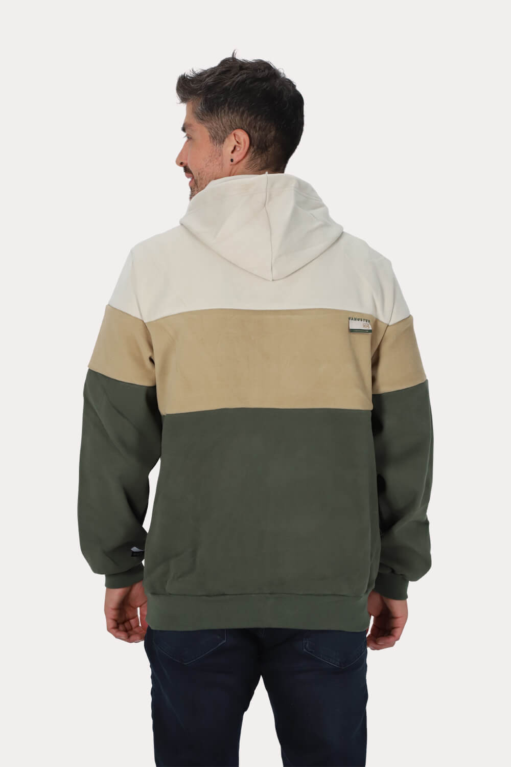 Poleron Full Zipper Peachy Verde Gangster