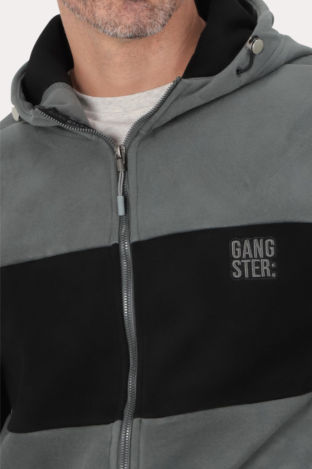 Poleron Full Zipper Polarix Grafito Gangster