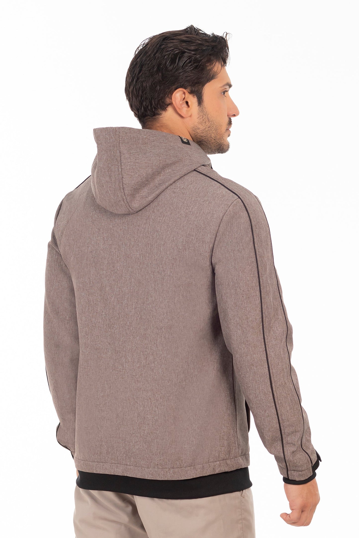 Chaqueta Full Zipper Crag Café Mezcla Gangster