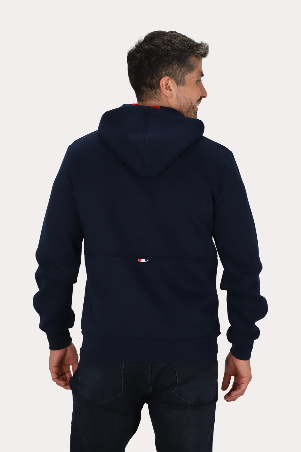 Poleron Full Zipper Fleece Outpost Azul Gangster