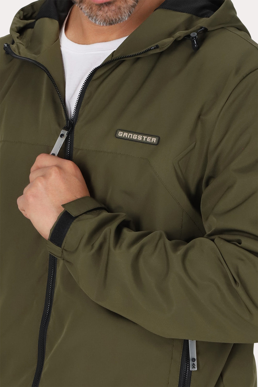 Cortaviento Chill Verde Oliva Oscuro Gangster
