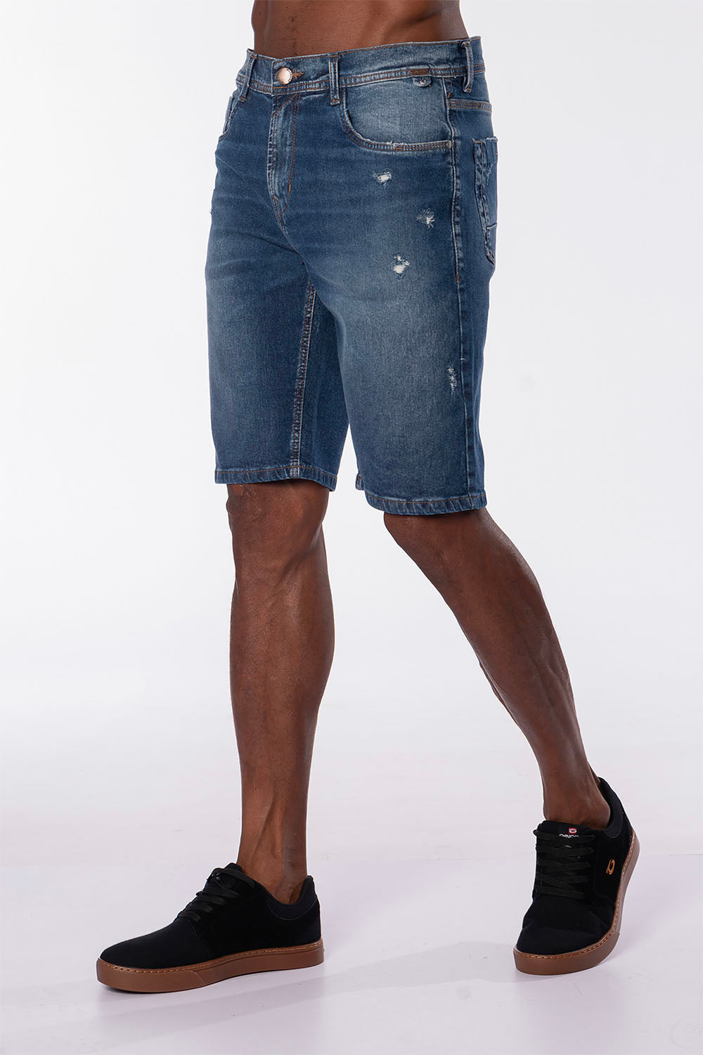 Short Denim Vintage Azul Gangster