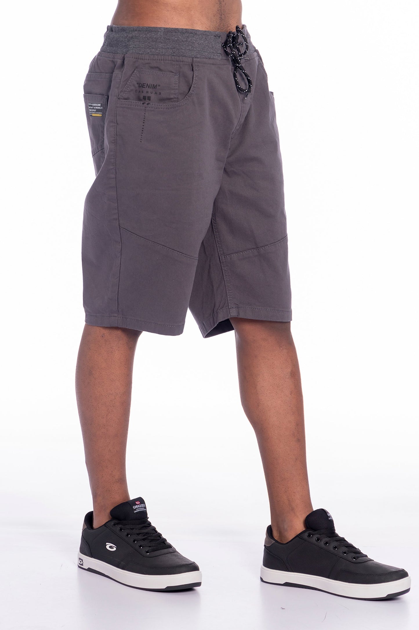Short Bermuda Liso Simple 4 Gris Overcore
