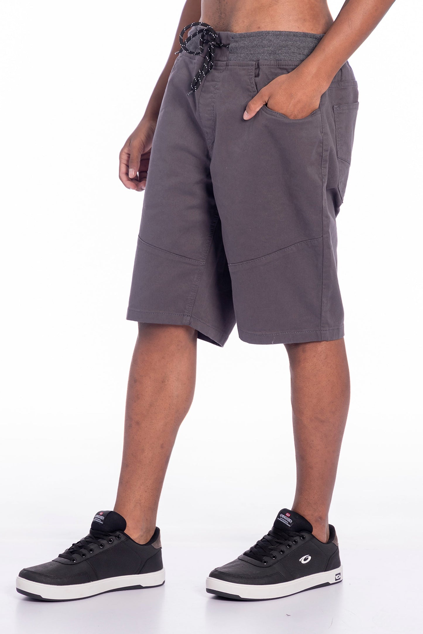 Short Bermuda Liso Simple 4 Gris Overcore