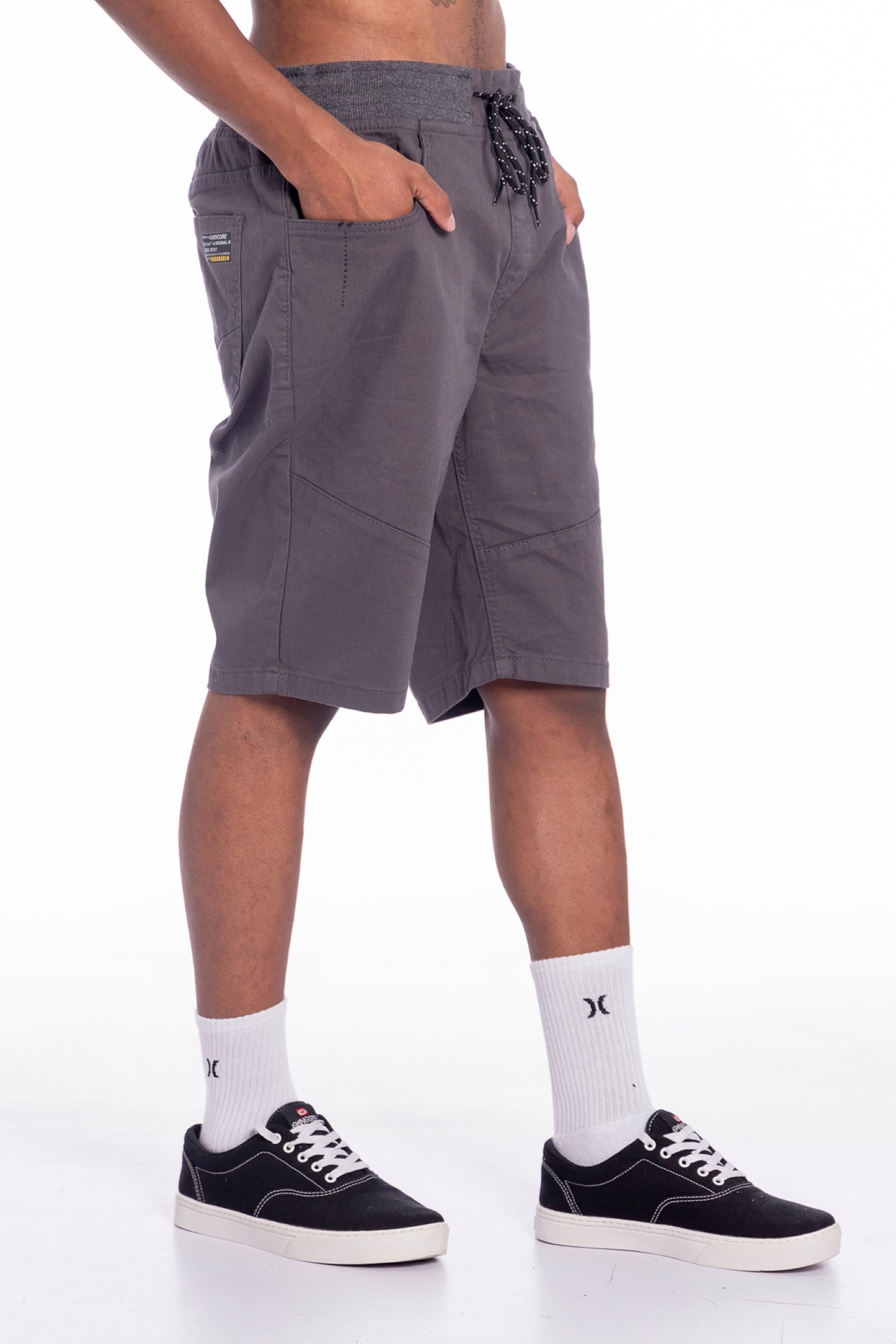 Short Bermuda Liso Simple 4 Gris Overcore