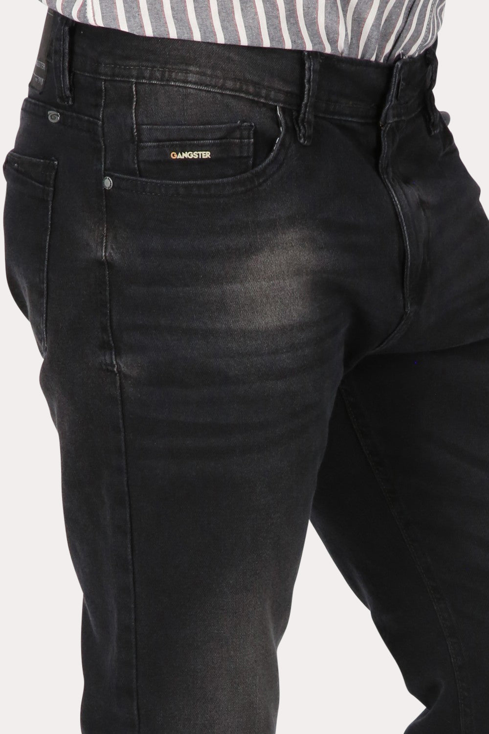 Pantalon Denim 0 Negro Gangster
