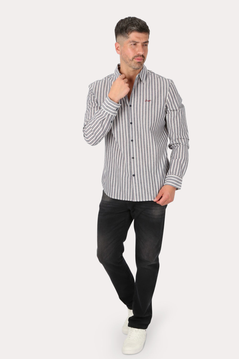 Pantalon Denim 0 Negro Gangster