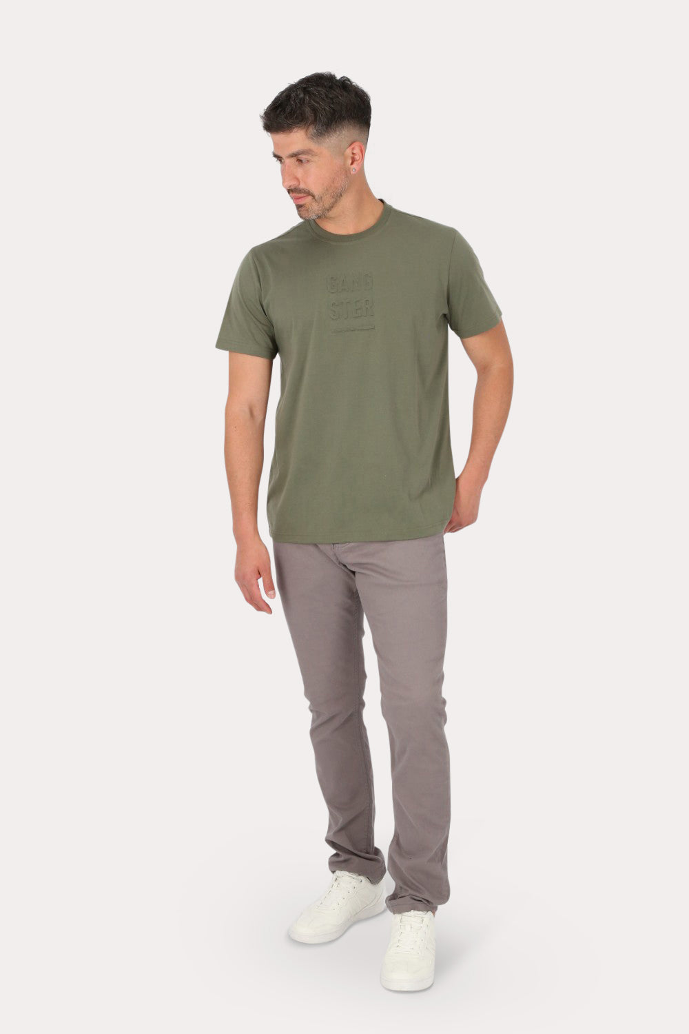 Pantalon Canvas Liso 0 Gris Gangster