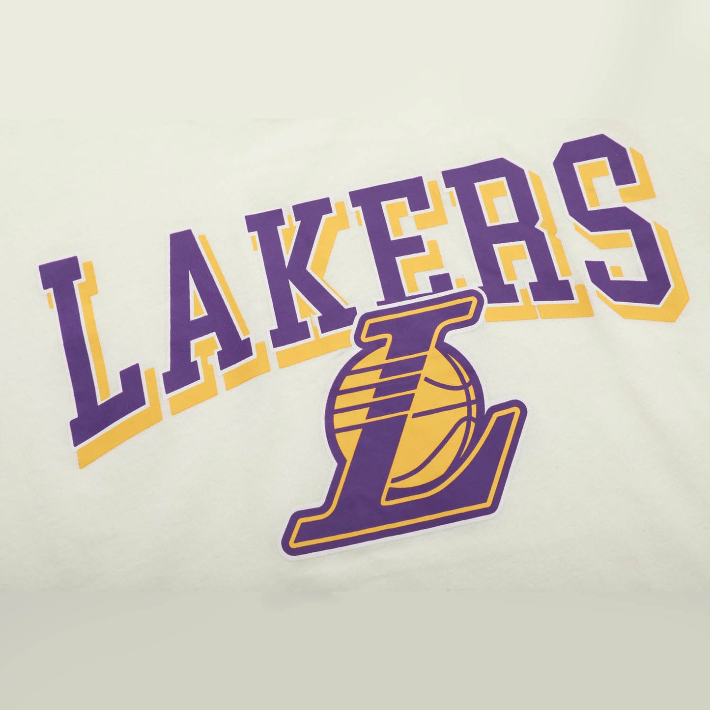 Polera Mc NBA Lakers Crop Top Beige