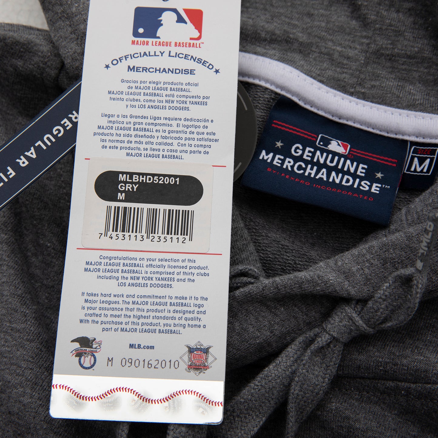 Poleron MLB Yankees Gris The Label Company