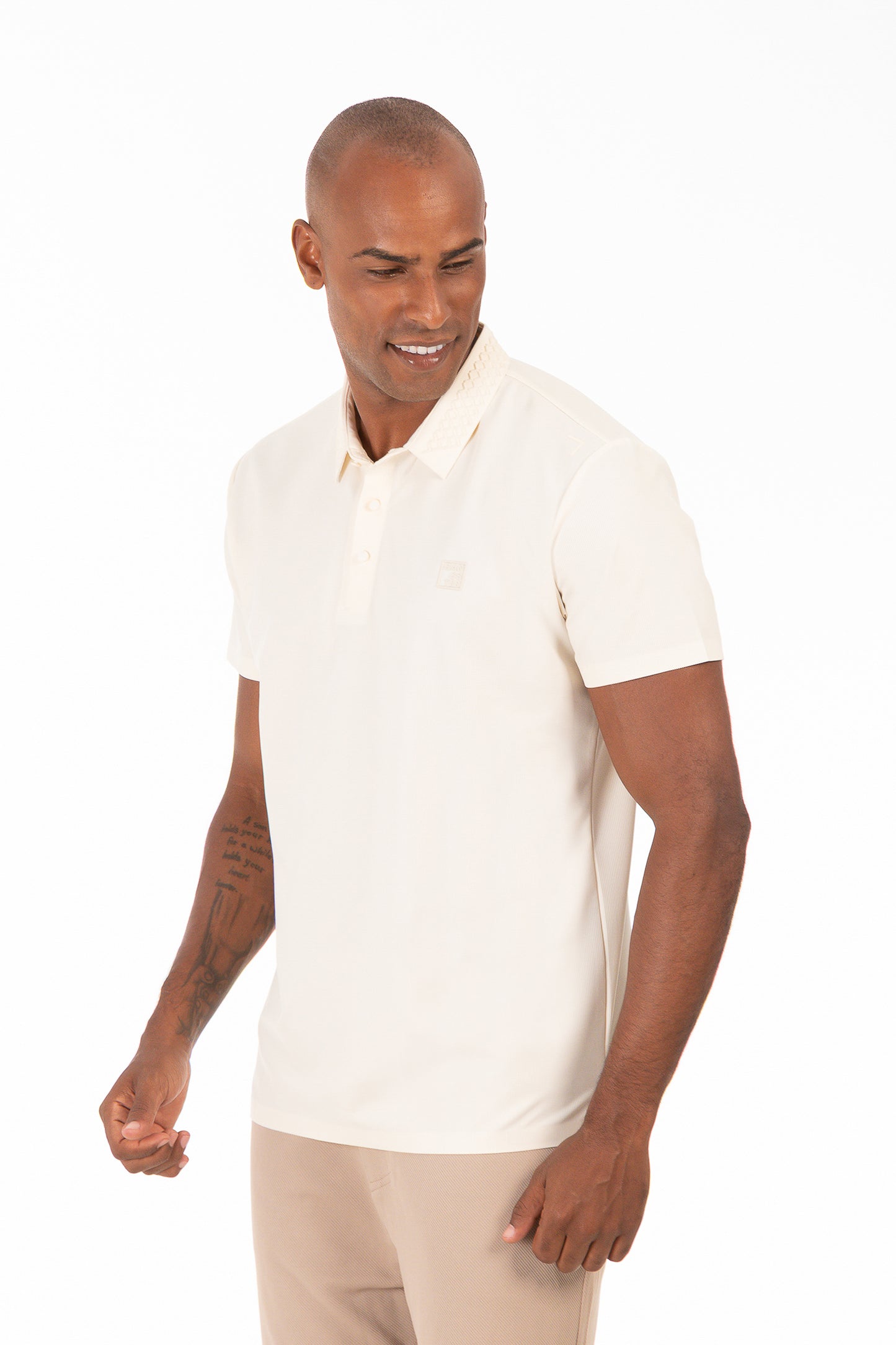 Polera Polo Poliamida Rockway Beige
