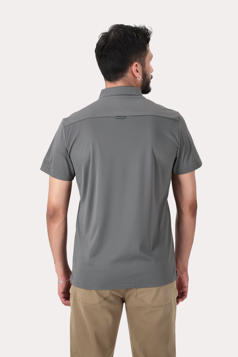 Polera Polo Poliamida Seneca Gris
