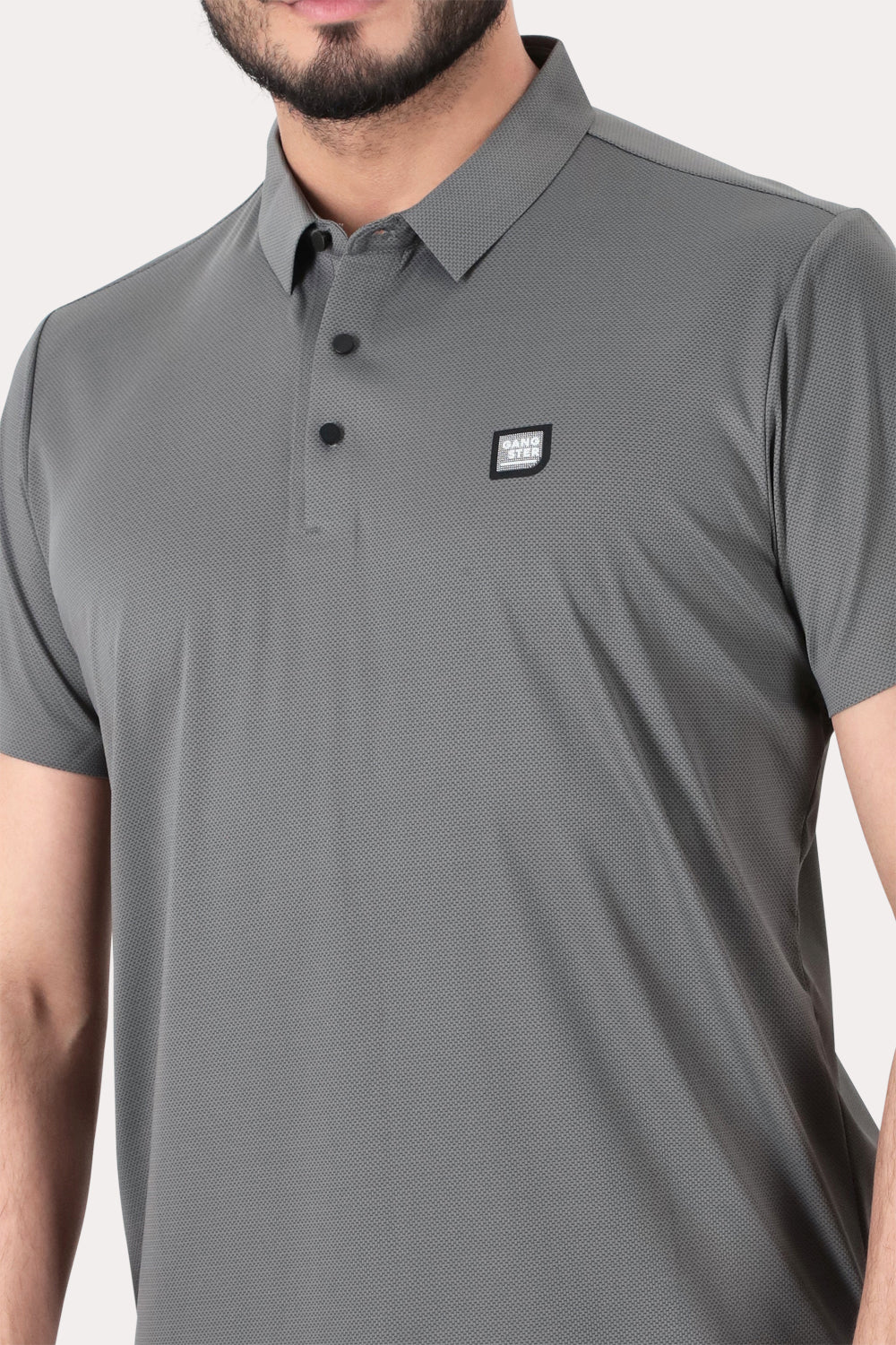 Polera Polo Poliamida Seneca Gris