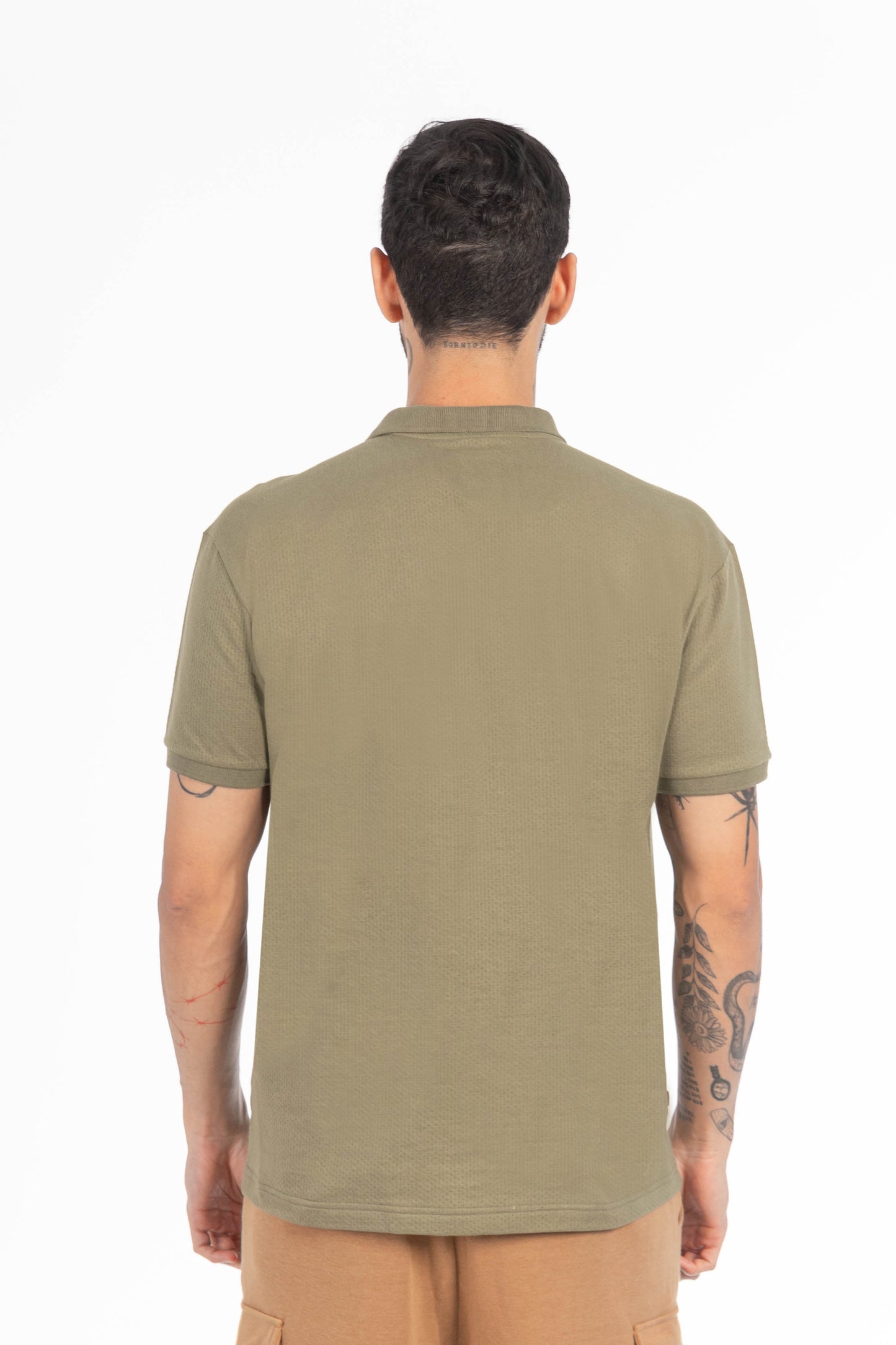Camisa Camisa Textura California Verde