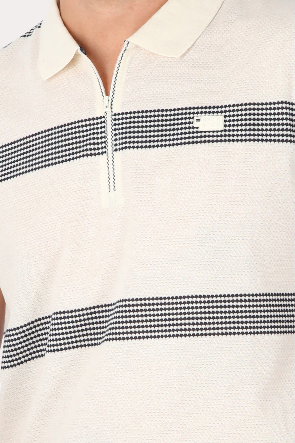 Polera Mc Polo Yard Dye Hit Blanco Gangster