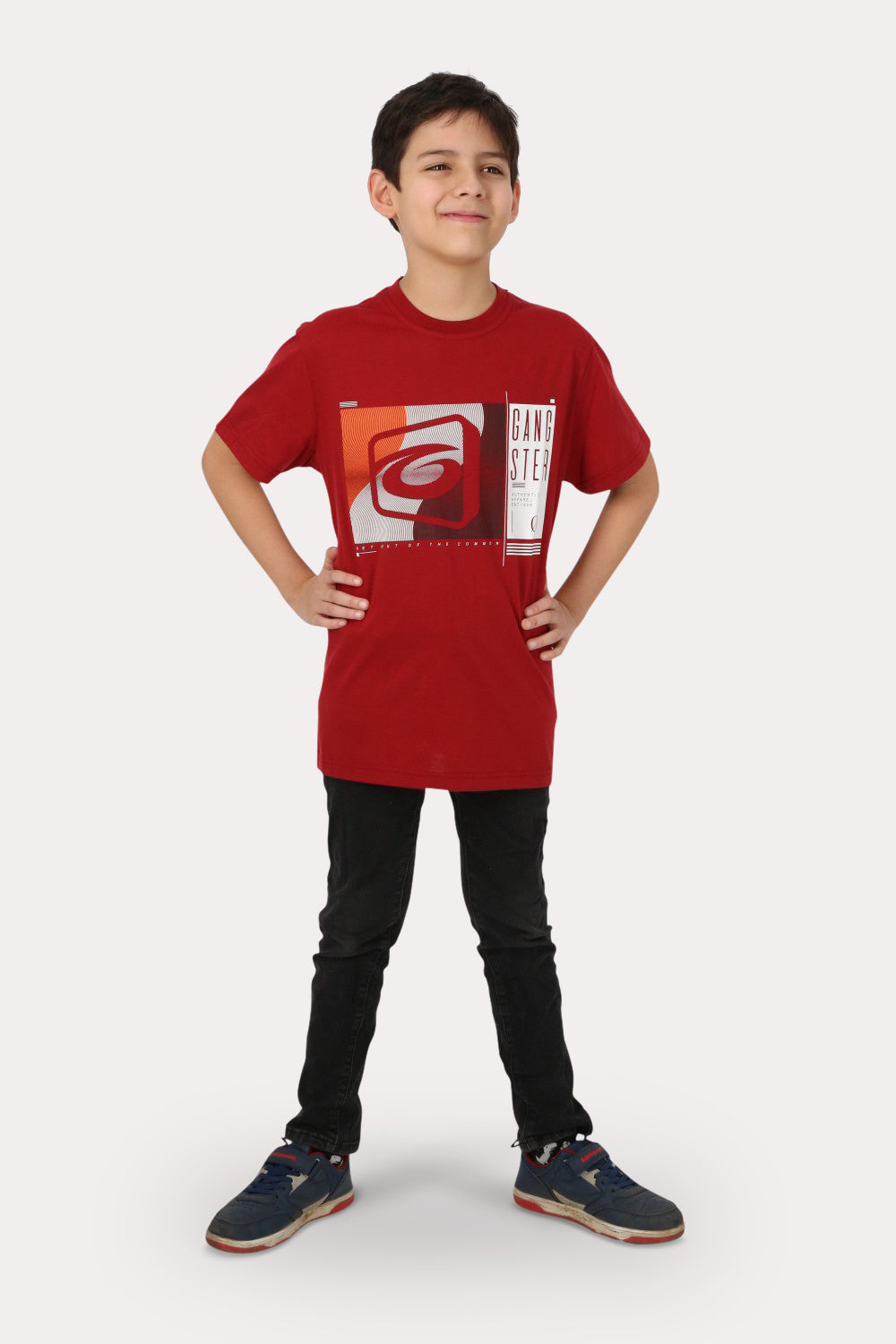 Teen Polera Mc Básica Saco Rojo Gangster