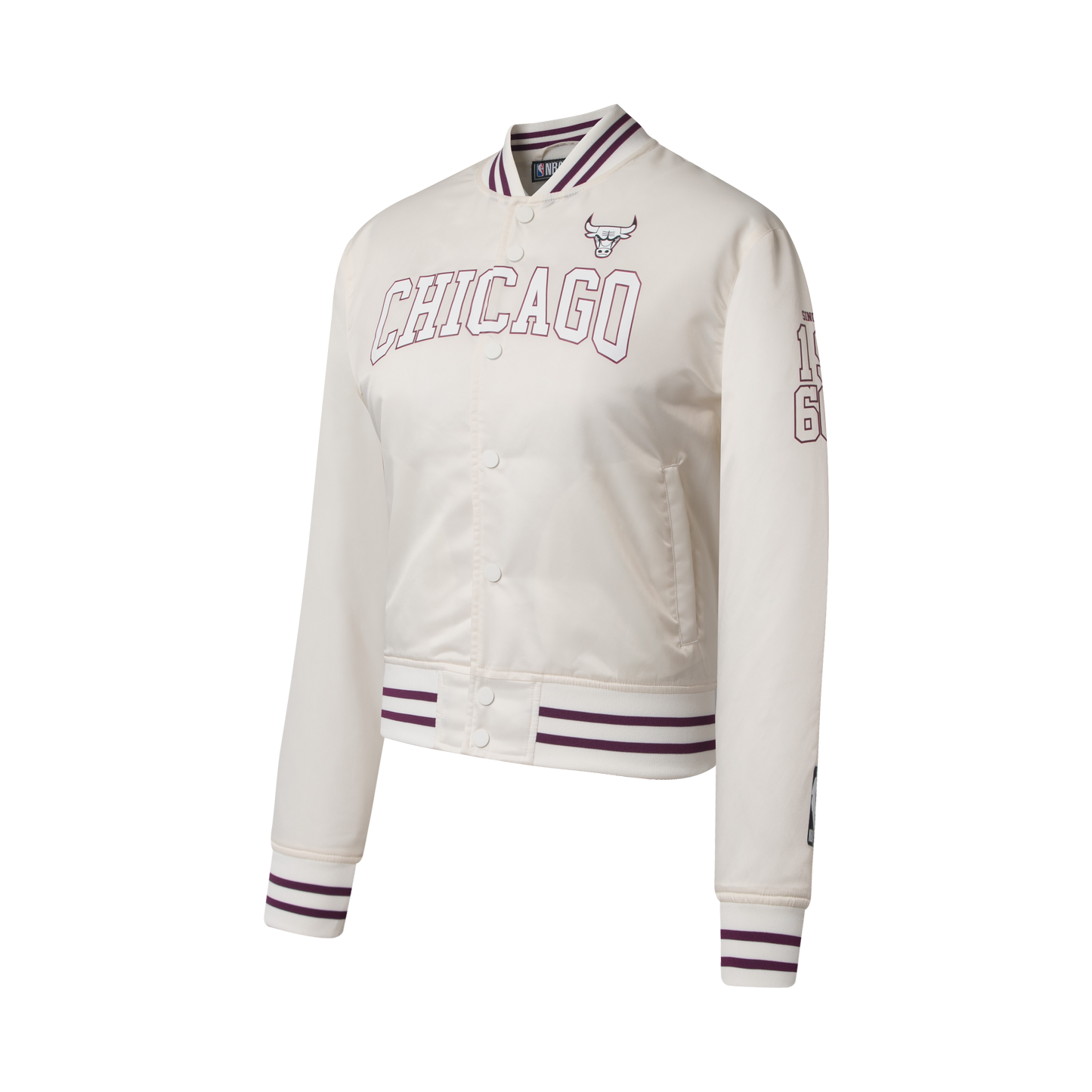 Chaqueta NBA Chicago Bulls Logo Gloss Blanco