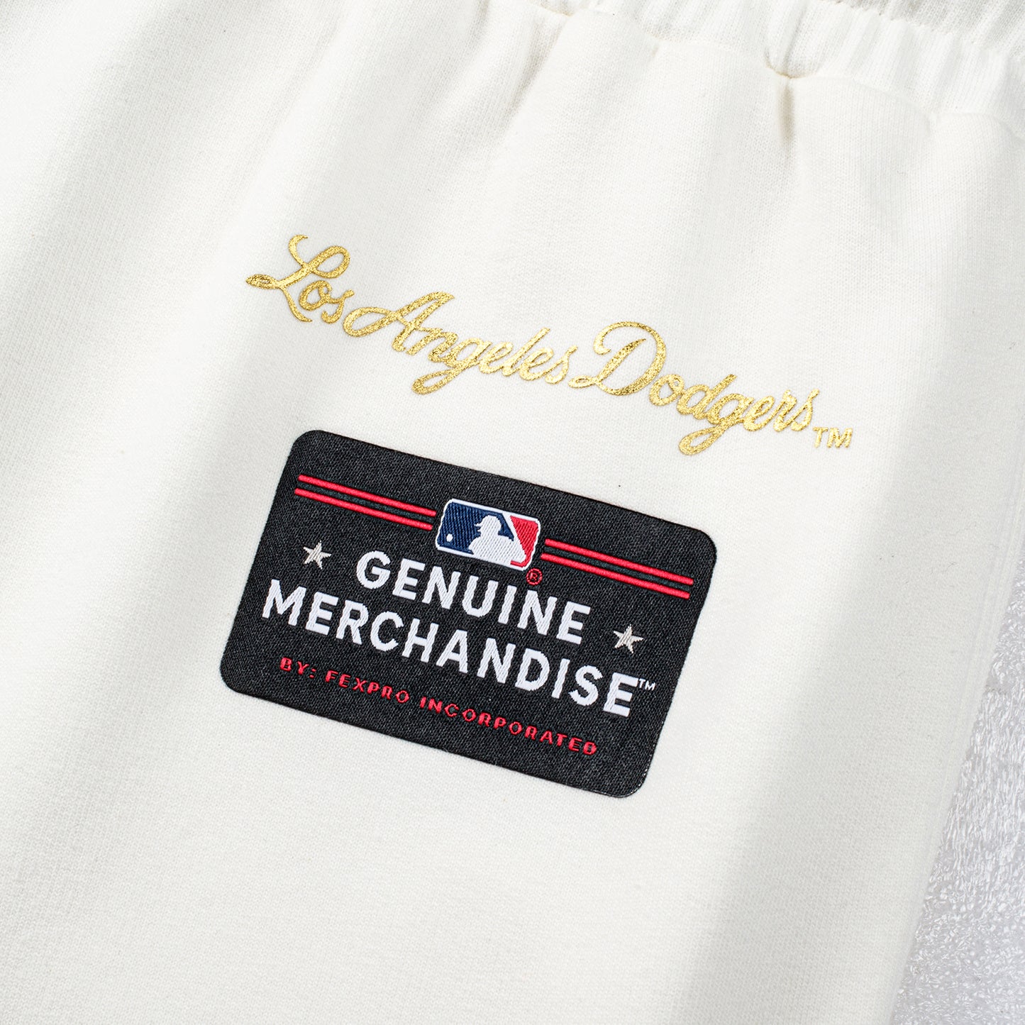 Pantalon Jogger MLB Dodgers Blanco The Label Company