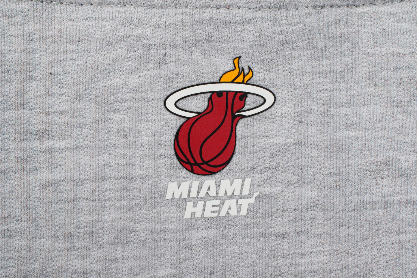 Poleron Hoddie NBA Miami Heat Team Print Gris