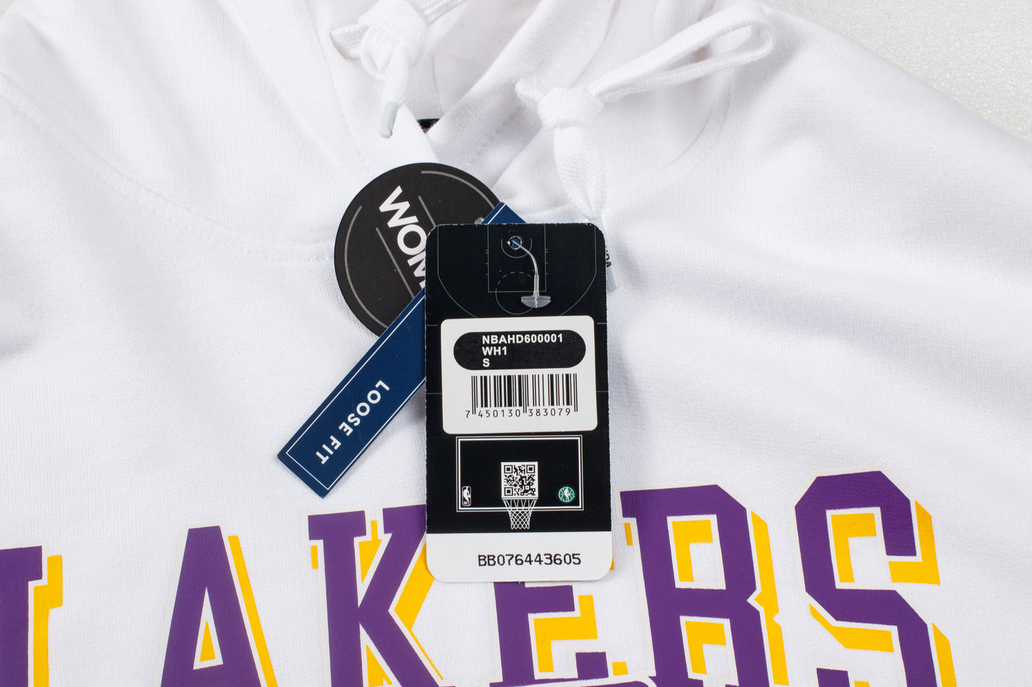 Poleron Hoddie NBA Lakers Blanco