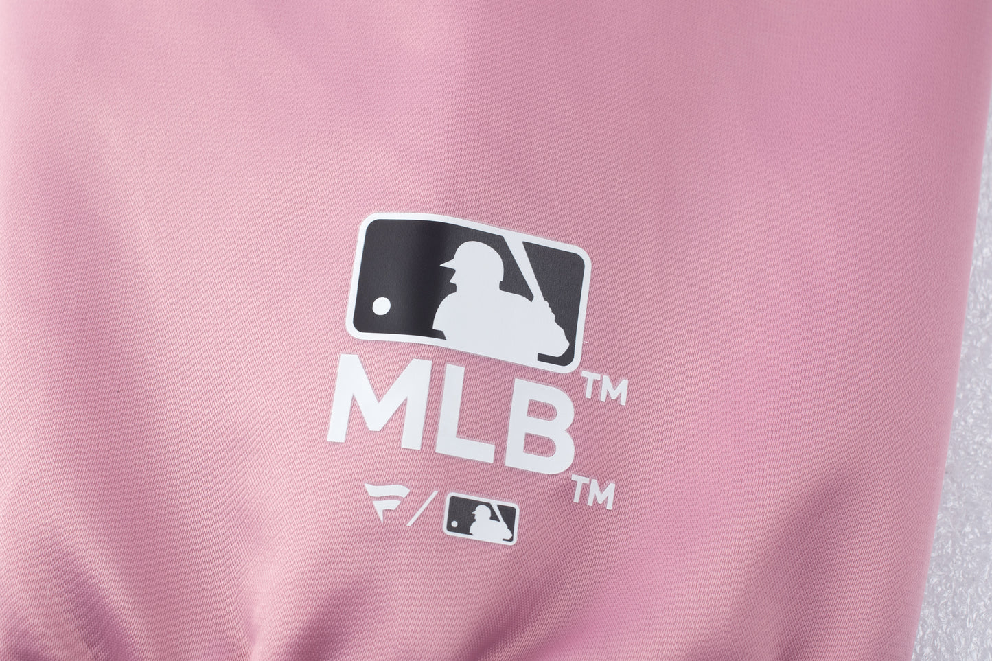 Chaqueta MLB Dodgers Holographic Logo Print Regular Fit Bomber Rosa