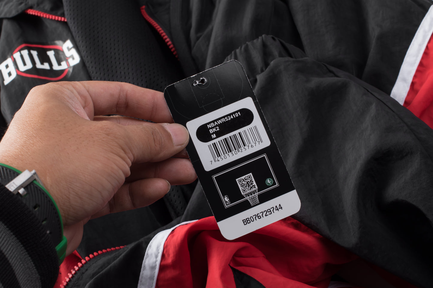 Cortaviento NBA Chicago Bulls Negro